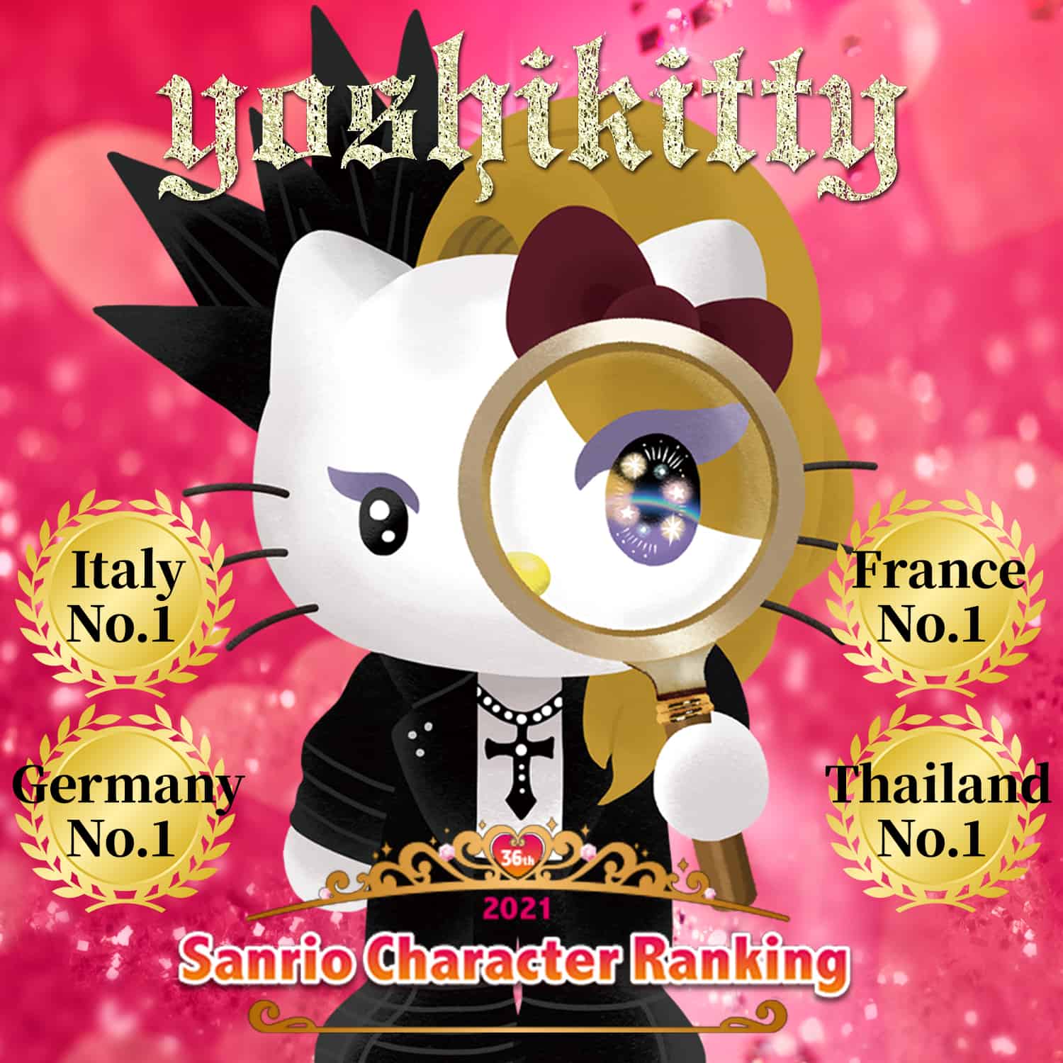 Yoshikitty Sweeps 2021 Sanrio Character Ranking, Claiming Number 1 Spot